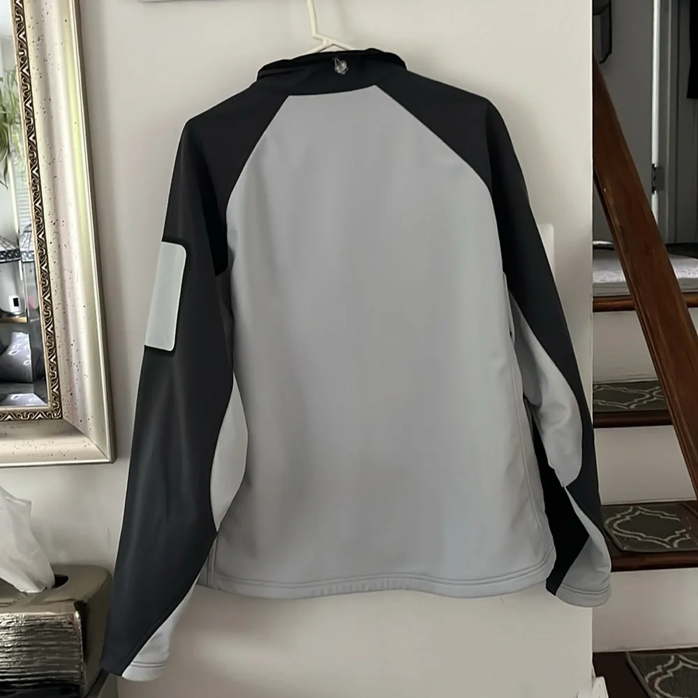 L.L. Bean Fleece lined neoprene wind breaker jacket - L - EUC - Picture 2 of 5